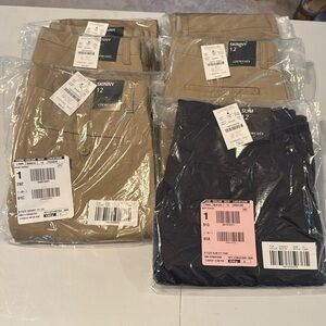 *Lot of 6 pair!* JCrew Crewcuts boys slim khaki pants Skinny size 12